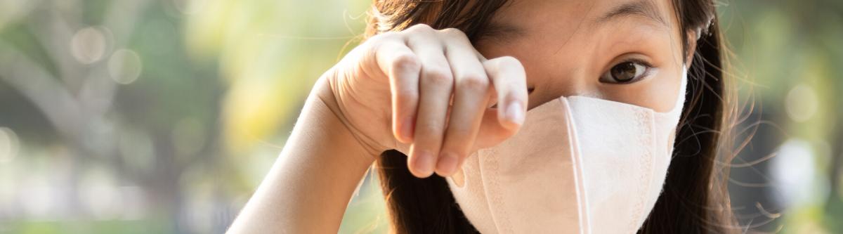 woman wearing face mask, rubbing her eyes, coronavirus concept, COVID concept, eye health
